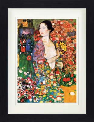 Produktbild von Gustav Klimt Gerahmtes Bild Mit Edlem Passepartout | Wand-Bilder | Im Bilderrahmen - Die Tänzerin, 1916 (40 x 30 cm)