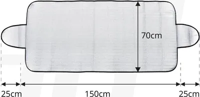 Image de Housse de fenêtre 150x70cm pare-soleil anti-rayures AMIO-01389
