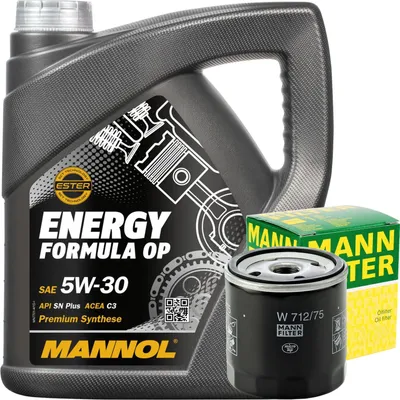 Produktbild von Ölfilter + MANNOL 5W-30 7701, 4 Liter