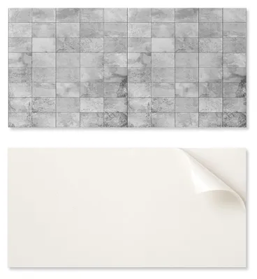 Obrázek produktu pro Samolepicí vinylová nástěnná dekorace, rozměry 100x50 cm, vzor kamenné dlaždice