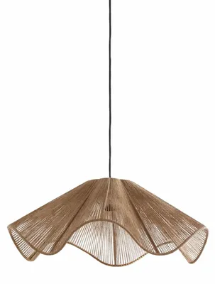 Immagine prodotto di Light & Living - lampada a sospensione - Fodara - marrone - tessile - E27 - 2976584