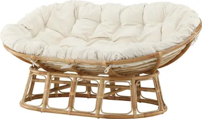 Produktbild von FURNLUX Outdoor-sessel Mamasan Beige Und Braun 165cm / Hauptfarbe: Beige / Abmessungen: 165 x 108 x 97 cm