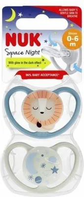Zdjęcie produktu dla Nd33_Nuks-55511 0215 Smoczek Silikonowy Space Nig