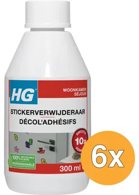 Productafbeelding van 6x HG Stickerverwijderaar (300 ml)