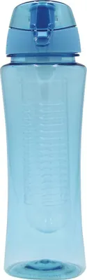 Produktbild von Steuber Trinkflasche Flavour 700ml hellblau mit Filtereinsatz, für Sport & Freizeit, Schraubverschluss mit Dichtungsring, Tragelasche
