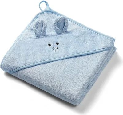 Produktbild von BabyOno Bambus mit Kapuze 100 × 100 cm, blau