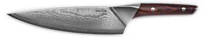 Kochmesser 20 cm, Damaststahl AUS 10, Pakkawood-Griff