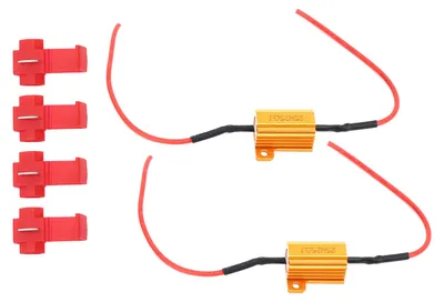 Obrázok produktu pre 2 ks 25 W LED dekodér 25 �� zaťažovací odporový varovný blikajúci indikátor chyby bez rušenia pre predné svetlá DRL automobilu