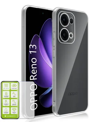 Image de Coque de protection fine et transparente en silicone et TPU pour Oppo Reno 13 5G + verre de protection H9