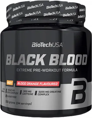 Obrázek produktu pro BioTech USA Black Blood NOX+ 330 g tropick ovoce / Pedtrninkov stimulanty / Radikln pedtrninkov ppravek s extrmn dvkou NOX komplexu