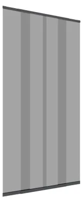 Immagine prodotto di Tenda per porta a scomparsa Windhager, protezione dagli insetti, zanzariera, tenda a lamelle, tenda per porta con lamelle telescopiche, 120 cm, antracite, 04302