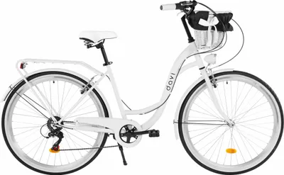 Produktbild von Damenfahrrad Davi Emma 28", 7 Gänge, 160-185 cm, Weiß/Schwarz