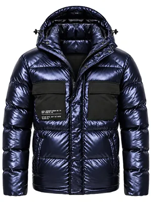 Produktbild von SOULSTAR Herren Winterjacke mit Kapuze als Pufferjacke - Steppjacke Herren Outdoor Jacke für den Winter mit abnehmbarer Kapuze