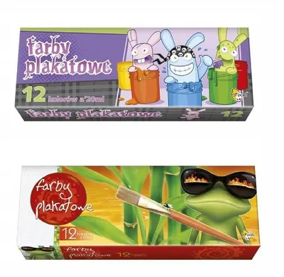 Produktbild von Otocki Plakatfarben 12 Farben x 20ml Set