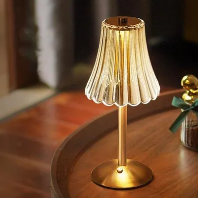 Zdjęcie produktu dla Lampa biurkowa z regulacją jasności, 3000 K/4500 K/6500 K, bezprzewodowa, do sypialni, salonu, biura, klubu nocnego