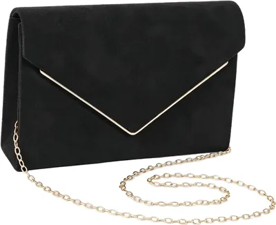Produktbild von Clutch Damen, Imitationswildleder, Standardgröße, Abendtasche