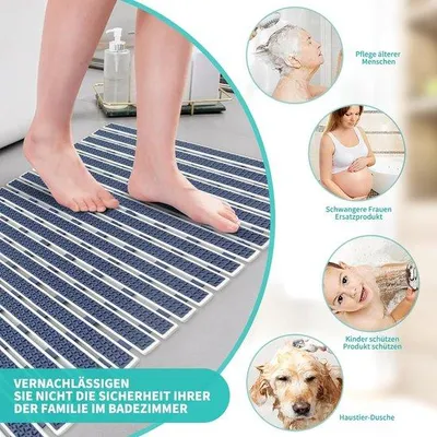 Produktbild von Famanu Duschmatte Antirutschmatte – Badezimmeraccessoire 40 x 70 cm