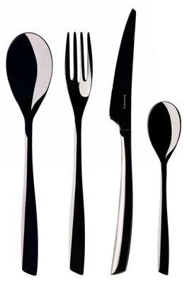 Immagine prodotto di RIVIERA BLACK DIAMOND, Posate Set 24 Pz, Scatola Window, Casa Bugatti
