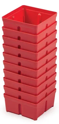 Image de Lot de 10 bacs à outils pour système de rangement, 10,5 x 10,5 cm, plats