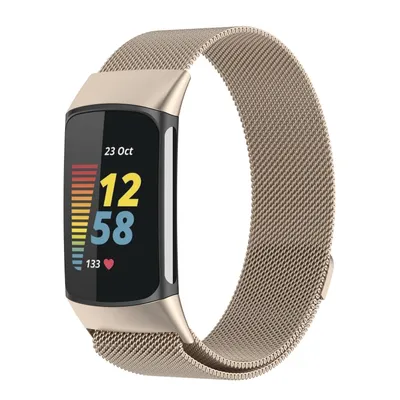Obrázok produktu pre Pre Fitbit Charge 6 / 5 kovový oceľový náramok s magnetickým zapínaním