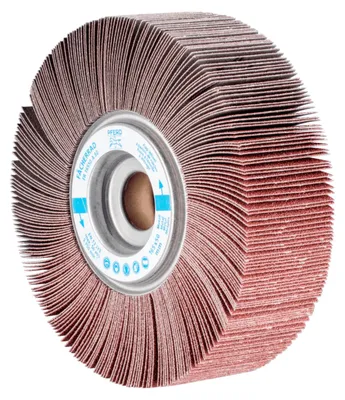 Produktbild von PFERD 44731081, Fächerschleifer, Universal, Aluminiumoxid, 5700 RPM, 2,54 cm, 16,5 cm
