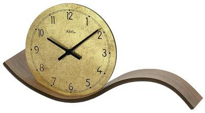 Produktbild von AMS T1317 Tischuhr mit Quarzwerk und Holzgehäuse