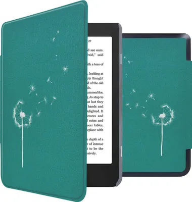 Produktbild von imoshion Design Slim Hard Case Klapphülle Kobo Nia - Green Dandelion