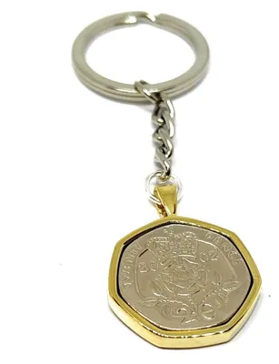 Immagine prodotto di Portachiavi con moneta da 20 pence per il 21° compleanno
