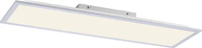 Produktbild von Selltec LED Deckenleuchte Panel Flat rechteckig 80x25cm, warmweiße Lichtfarbe sparsam silber Wohnzimmer, Esszimmer, Flur, Büro