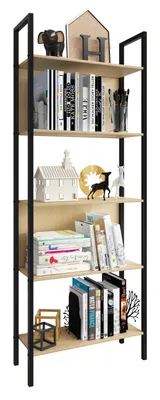 Immagine prodotto di Libreria per scaffali in metallo di legno Deco Books Stand Shelf Flakos 5