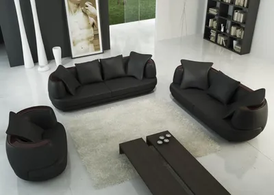 Zdjęcie produktu dla zestaw wypoczynkowy Klasyczna skórzana kanapa tapicerowana Zestaw wypoczynkowy Sofa Kanapy