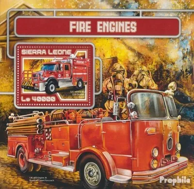 Produktbild von Briefmarken Sierra Leone 2017 Mi Block 1208 (kompl. Ausg.) postfrisch Feuerwehrfahrzeuge