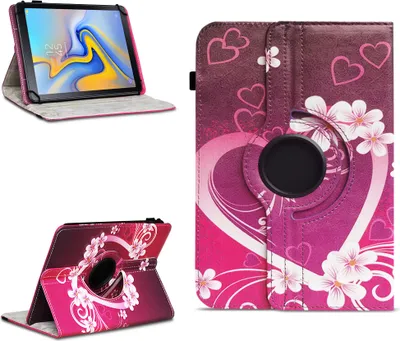 Produktbild von Tablet Hülle für Samsung Galaxy Tab A 10.5 2018 Tasche Schutzhülle 360° DrehbarFarben:Motiv 2
