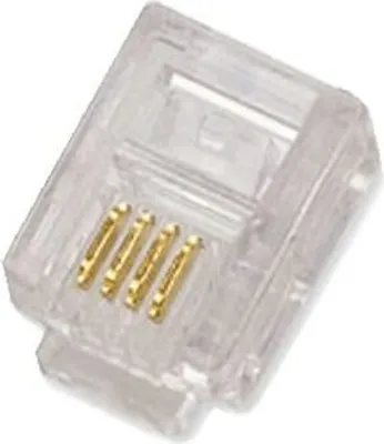 Image de DATACOM RJ11 UTP cable connector 6p4c pack 10pcs
