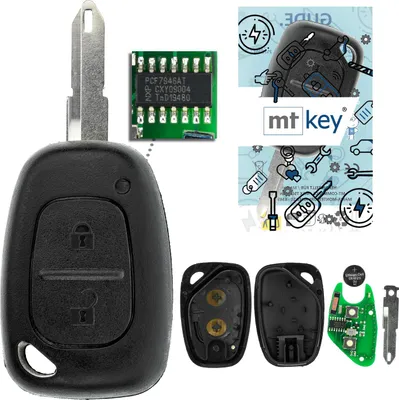 Produktbild von MT-KEY Funk Schlüssel 434MHZ Fernbedienung NE72 kompatibel mit Renault Kangoo KC Master II Trafic II Opel Movano A Vivaro A Nissan Interstar Kubistar