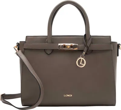 Produktbild von L.CREDI Handtasche Umhängetasche Konstanze Handle Bag Dark Taupe