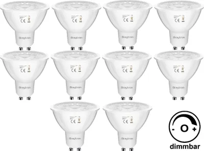 Produktbild von 10 Stk 5w GU10 Dimmbar LED Leuchtmittel Kaltweiß