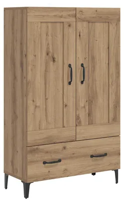 Productafbeelding van Hoge kast Artisanaal eiken 70 x 31 x 115 cm Bewerkt hout