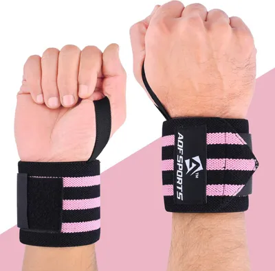 Produktbild von 18 Zoll Heavy Duty Handgelenkbandagen für Gewichtheben und Fitnesstraining - Faustbandagen mit Daumenschlaufe