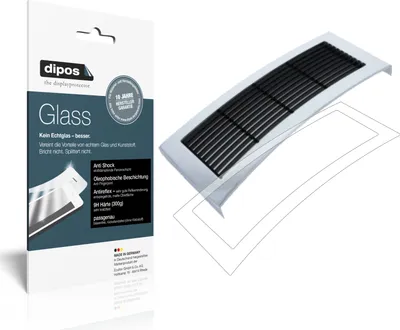 Produktbild von 2x Schutzfolie für Jura X3c  Tropfblech matt - Anti-Shock 9H Folie dipos Glass Kunststoffglas