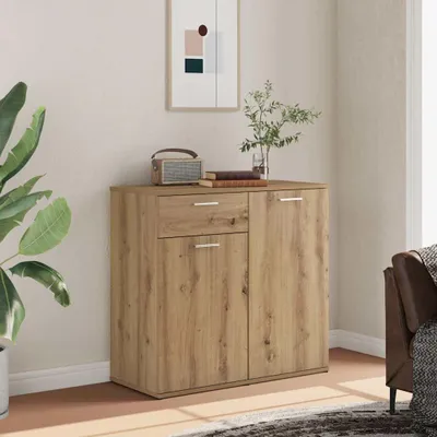 Immagine prodotto di vidaXL Credenza Artisan in rovere 80x36x75 cm materiale a base di legno