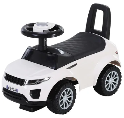 Produktbild von HOMCOM Kinderfahrzeug Rutschauto Lauflernhilfe mit Hupe PP Weiß