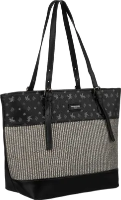 Produktbild von David Jones | Große Shopper-Tasche, für Damen, mit verstellbaren Griffen, Schwarz, 42.5x28x15 cm