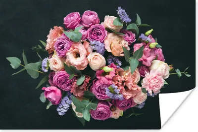 Produktbild von MuchoWow® Poster Blumen - Pastell - Rosa 60x40 cm - Schlafzimmerdekoration