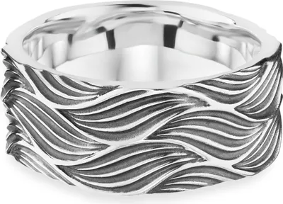Produktbild von Cai Ring 925/- Sterling Silber oxidiert Wellen 41184236896350