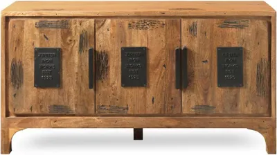 Produktbild von Kommode VIENNA 3-türig Mangoholz abgerundet HxBxT 80x40x40 cm vormontiert