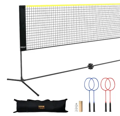 Produktbild von VEVOR 3m Badmintonnetz Set Outdoor Tragbares Volleyball Pickleball Tennisnetz, 20 x 2,5 ft