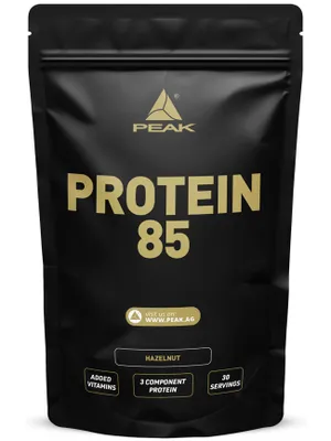 Produktbild von Protein 85 - 900g : Hazelnut I 30 Portionen I Pulver I Mehrkomponentenprotein I Sojaprotein I Casein I Weizenprotein I Vitaminzusatz