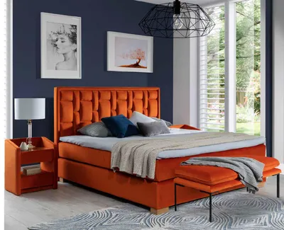 Produktbild von Polsterbett Betten Bett Polster Leder Textil Designer Boxspring Betten Hotel Neu