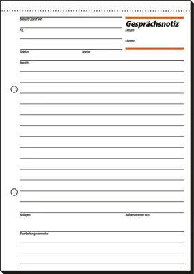 Produktbild von SIGEL GE515 Gesprächsnotizen, A5, 50 Blatt